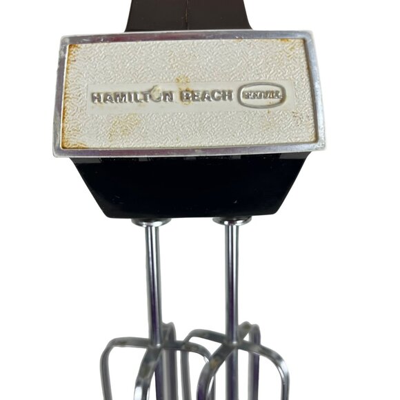 Vintage Hamilton Beach Retro Hand Mixer Model 107 Brown - Picture 5 of 9
